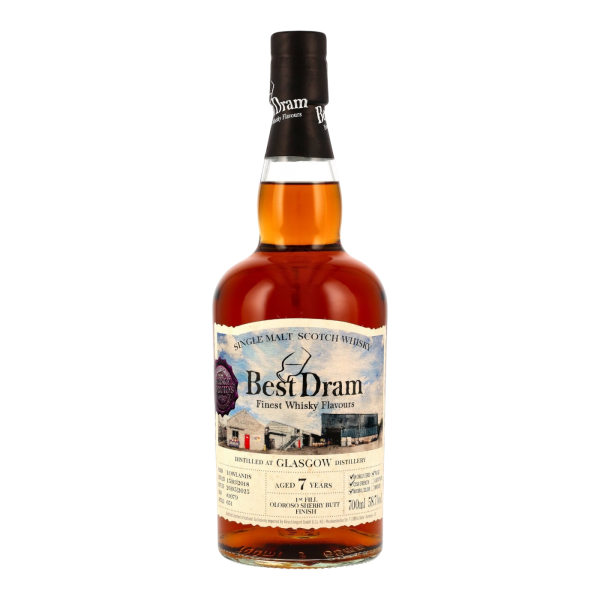 Glasgow 7 Jahre 2018 2025 1st Fill Oloroso Sherry Butt #18/1079 Best Dram 58,7% 0,7l