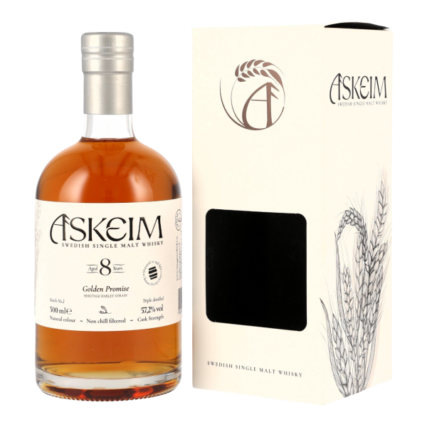 Sm&ouml;gen Askeim 8 Jahre Golden Promise Triple Distilled Batch No. 2 57,2% 0,7l