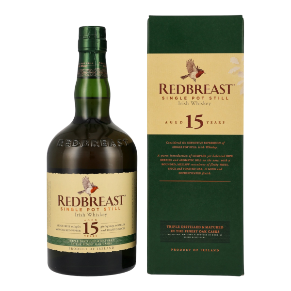 Redbreast 15 Jahre Single Pot Still Irish Whiskey 46% 0,7l