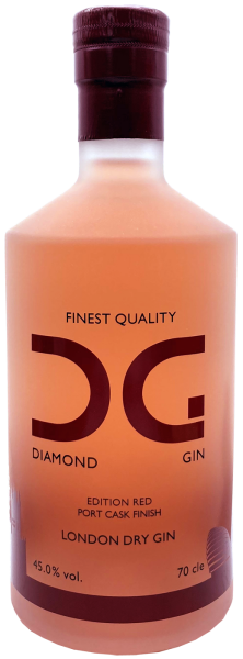 Diamond Gin Red Port Cask Finest London Dry Gin MoS 45% 0,7l