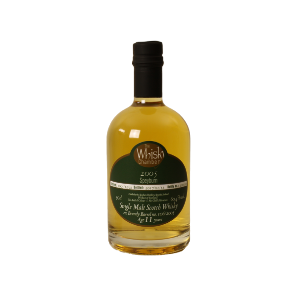 Speyburn 11 Jahre 2005 2017 ex Brandy Barrel #106/2005 The Whisky Chamber 60,4% 0,5l