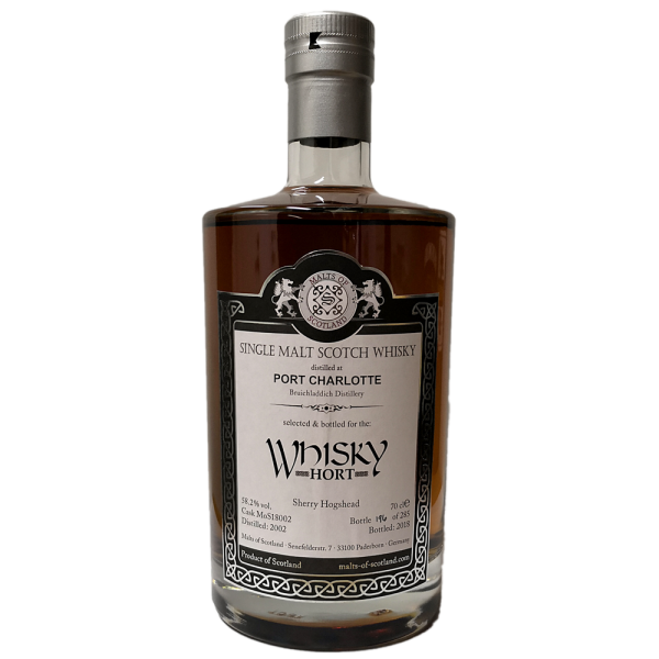 Port Charlotte 2002 2018 1st Fill Sherry #18002 for Whiskyhort MoS 58,2% 0,7l