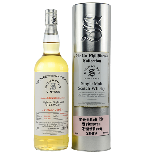 Ardmore 8 Jahre 2009 2018 Bourbon Barrels after Islay #705799/705802 Signatory 46% 0,7l