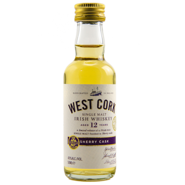 MINI - West Cork 12 Jahre Sherry Cask Finish Irish Single Malt 43% 0,05l