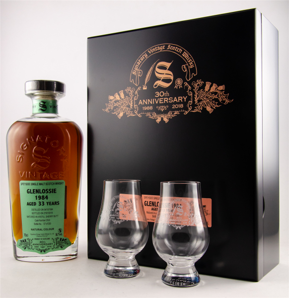 Glenlossie 33 Jahre 1984 2018 Refill Sherry Butt #2533 30th Anniversary Signatory 56,7% 0,7l