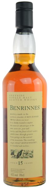 Benrinnes 15 Jahre Flora & Fauna 43% 0,7l