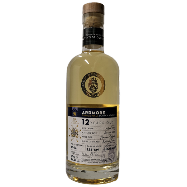Ardmore 12 Jahre 2006 2018 Bourbon Hogshead #125-129 House of McCallum 46,5% 0,7l