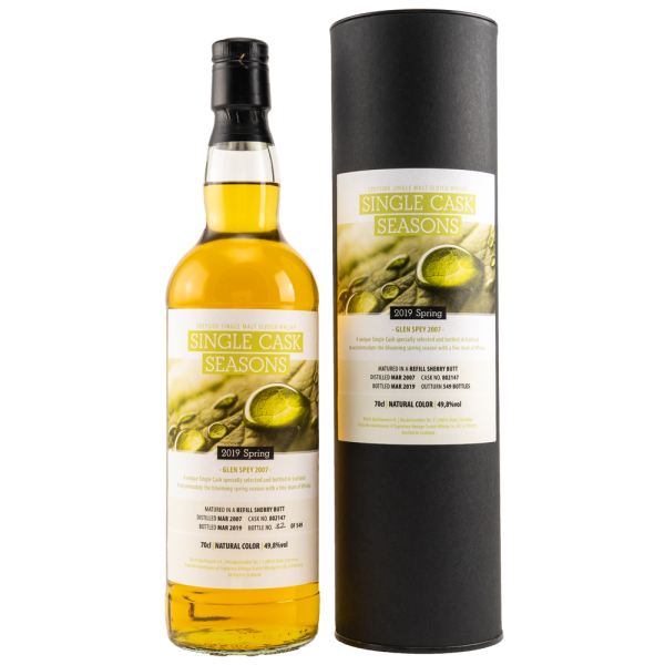 Glen Spey 12 Jahre 2007 2019 Single Cask Seasons Spring 2019 #802147 Signatory 49,8% 0,7l