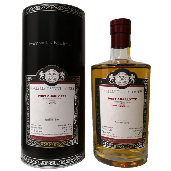 Port Charlotte 2004 2019 Bourbon Barrel #19014 MoS 51,6% 0,7l