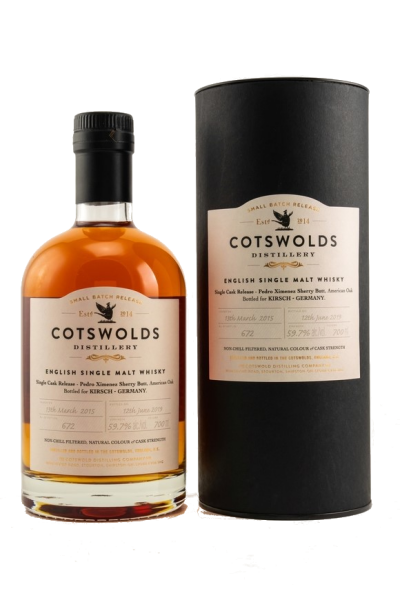 Cotswolds 2015 2019 PX Single Cask 59,7% 0,7l