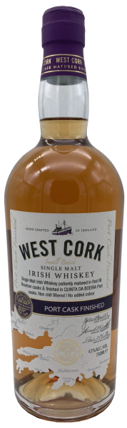 West Cork Port Cask Finish Irish Single Malt 43% 0,7l