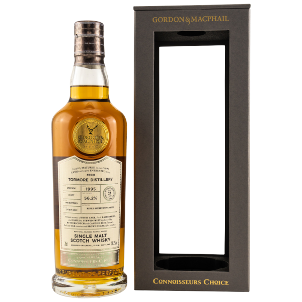 Tormore 24 Jahre 1995 2019 Refill Sherry Puncheon Batch #19/077 Connoisseurs Choice Gordon & Macphail 56,2% 0,7l