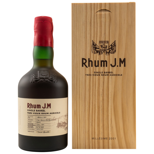 Rhum J.M 2001 2020 Single Barrel #000295 Tres Vieux Rhum Agricole Martinique 40,12% 0,5l