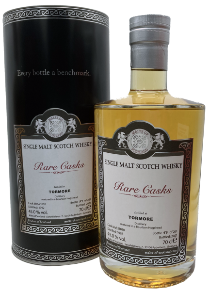 Tormore 1992 2021 Bourbon Hogshead #21010 Rare Casks Range MoS 45% 0,7l