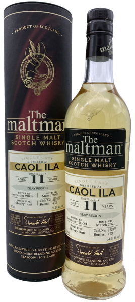 Caol Ila 11 Jahre 2009 2021 Fino Sherry Butt #322973 The Maltman 54,4% 0,7l