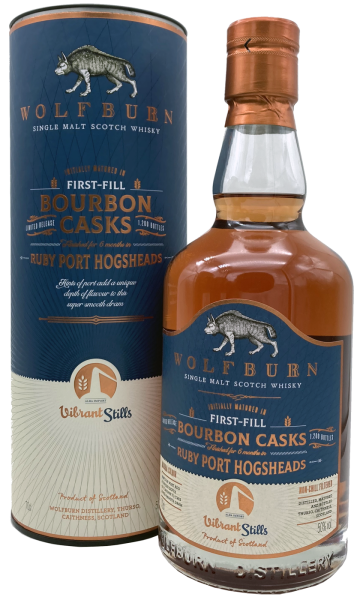 Wolfburn 7 Jahre 2014 2021 Vibrant Stills Ruby Port Finish 50% 0,7l