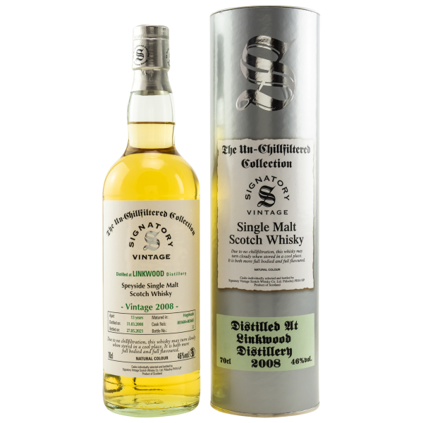 Linkwood 13 Jahre 2008 2021 Hogshead #803604/803605 Signatory 46% 0,7l