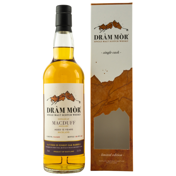 Macduff 13 Jahre First Fill Buffalo Trace Bourbon Cask Finish #700489 Dram Mor 53,5% 0,7l