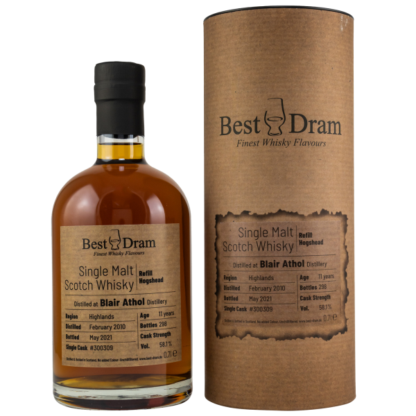 Blair Athol 11 Jahre 2010 2021 Refill Hogshead #300309 Best Dram 58,1% 0,7l