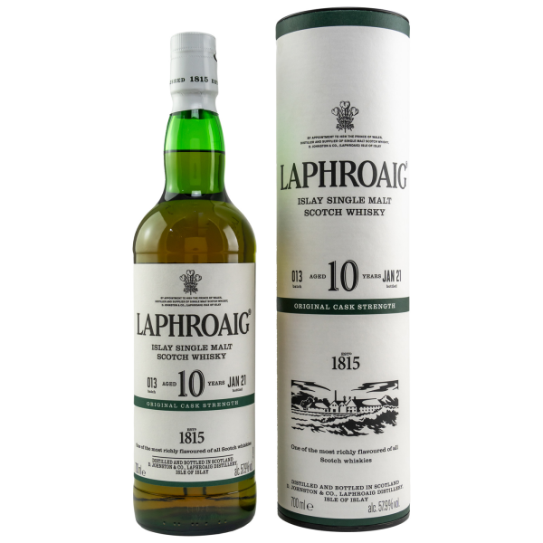 Laphroaig 10 Jahre Cask Strength 2021 Batch 013 57,9% 0,7l