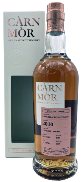Craigellachie 11 Jahre 2010 2021 PX Sherry Finish C&agrave;rn M&ograve;r Strictly Limited Edition Morrison & MacKay 47,5% 0,7l