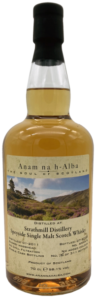 Strathmill 9 Jahre 2011 2020 Sherry Hogshead #ANHA6 Anam na h-Alba 58,1% 0,7l