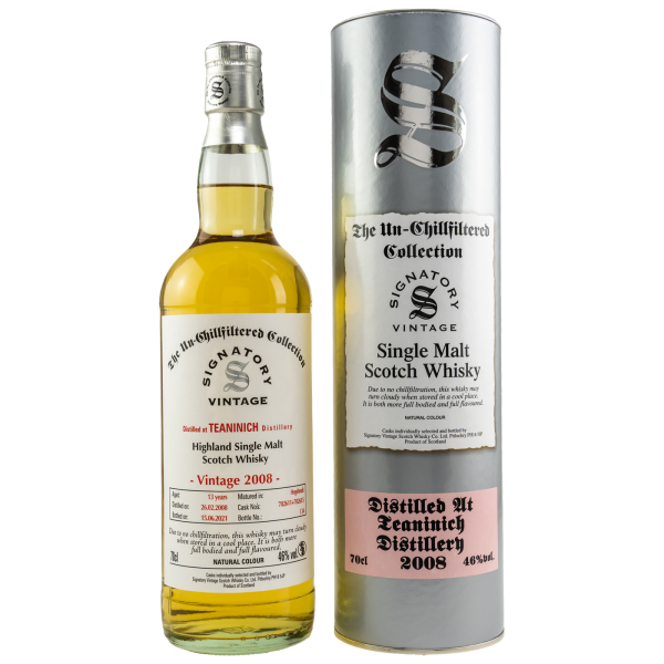 Teaninich 13 Jahre 2008 2021 Hogsheads #702611/702615 Signatory 46% 0,7l