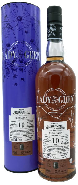 Glenlossie 10 Jahre 2010 2021 Ruby Port Finish #8646 Lady of the Glen 53,9% 0,7l