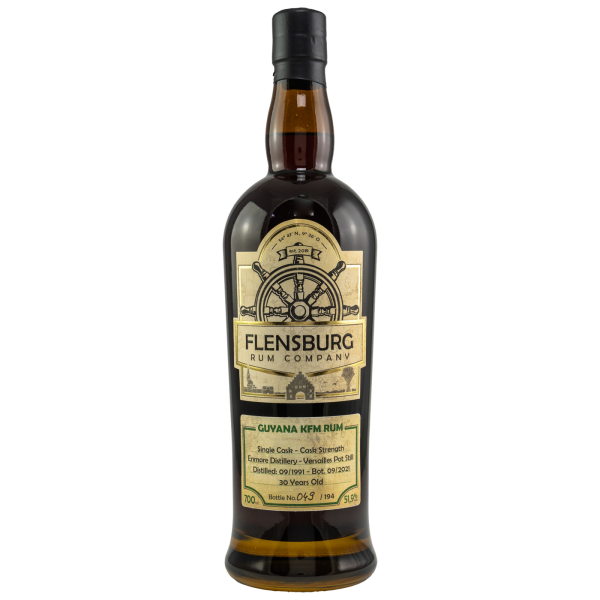 Flensburg Rum Company - Guyana 30 Jahre KFM 51,9% 0,7l