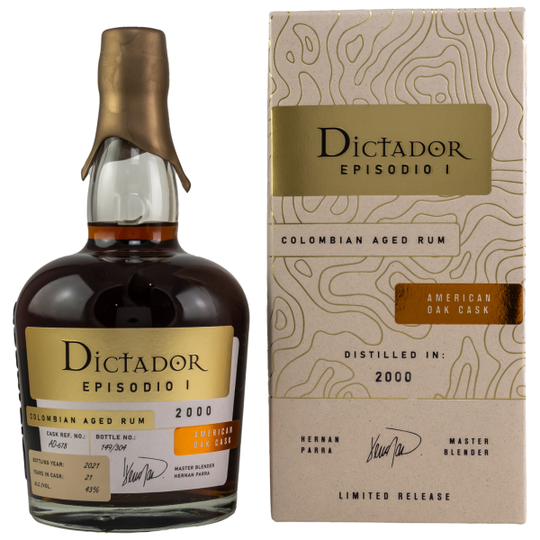 Dictador Episodio 2000 2021 American Oak Casks 43% 0,7l