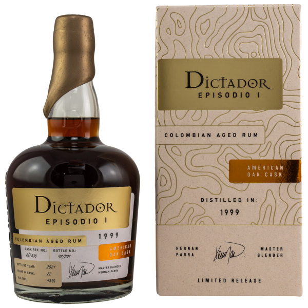 Dictador Episodio 1999 2021 American Oak Casks 43% 0,7l