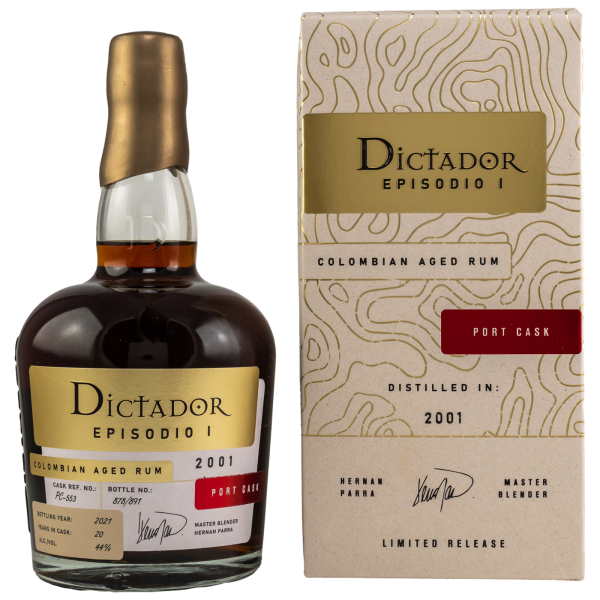 Dictador Episodio 2001 2021 Port Casks 44% 0,7l