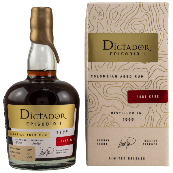 Dictador Episodio 1999 2021 Port Casks 43% 0,7l