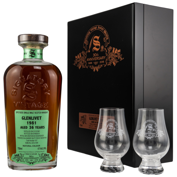Glenlivet 36 Jahre 1981 2019 #11/7 30th Anniversary Signatory 47,7% 0,7l