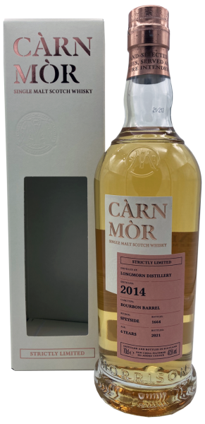 Longmorn 6 Jahre 2014 2021 Bourbon Barrel C&agrave;rn M&ograve;r Strictly Limited Edition Morrison & MacKay 47,5% 0,7l
