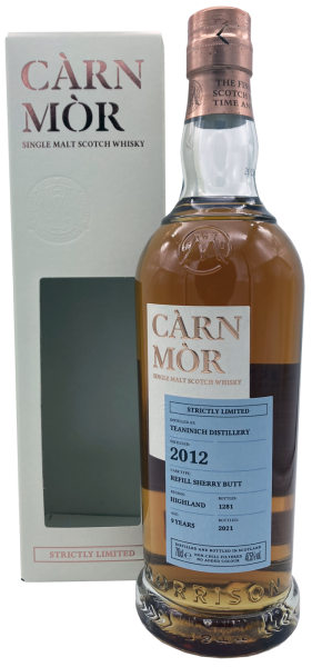 Teaninich 9 Jahre 2012 2021 Refill Sherry Butt C&agrave;rn M&ograve;r Strictly Limited Edition Morrison & MacKay 47,5% 0,7l