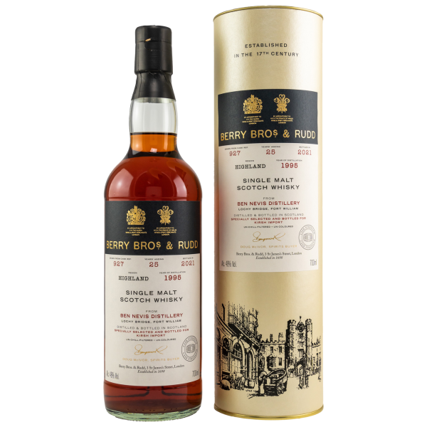 Ben Nevis 25 Jahre 1995 2021 #927 Berry Bros & Rudd 48% 0,7l