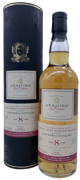 Glen Moray 8 Jahre 2013 2021 Bourbon Hogshead #889 A.D. Rattray 63,6% 0,7l