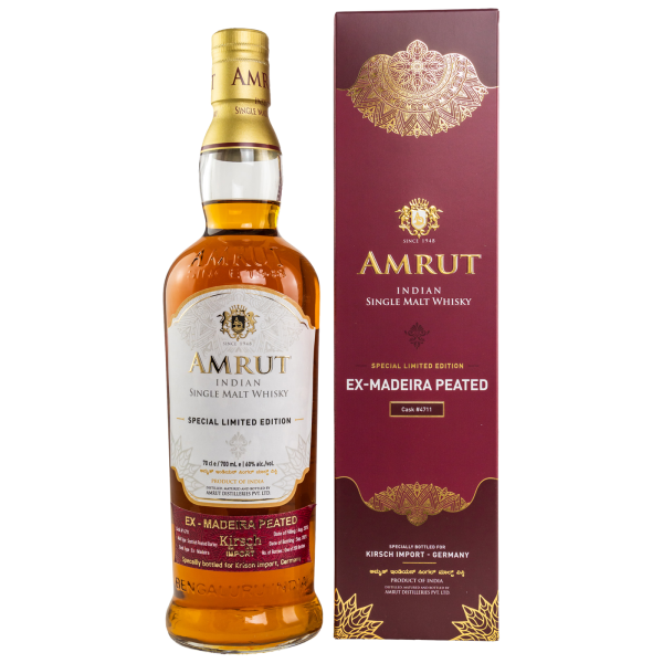 Amrut 6 Jahre 2015 2021 Peated Ex-Madeira #4711 Indian Single Malt 60% 0,7l