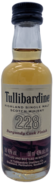 MINI - Tullibardine 228 Burgundy Finish 43% 0,05l