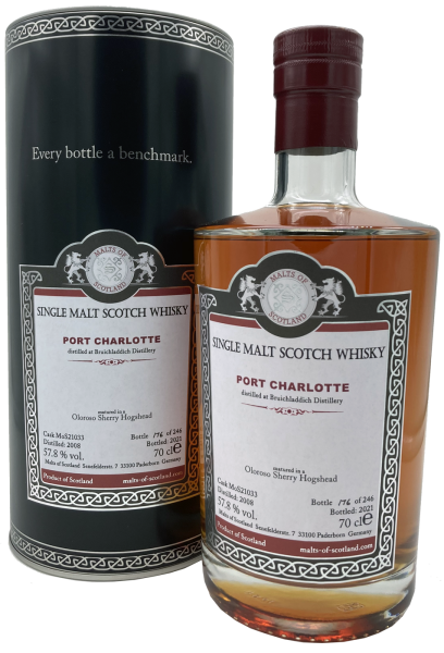 Port Charlotte 2008 2021 Oloroso Hogshead #21033 MoS 57,8% 0,7l