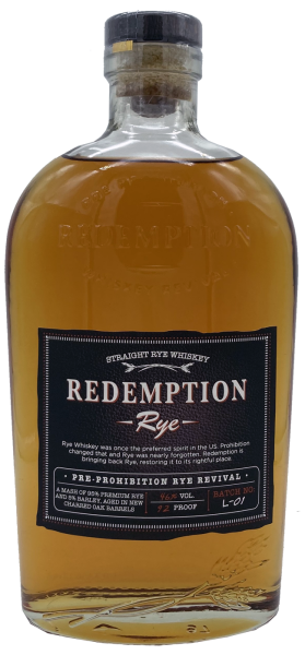 Redemption Straight Rye Whiskey 46% 0,7l