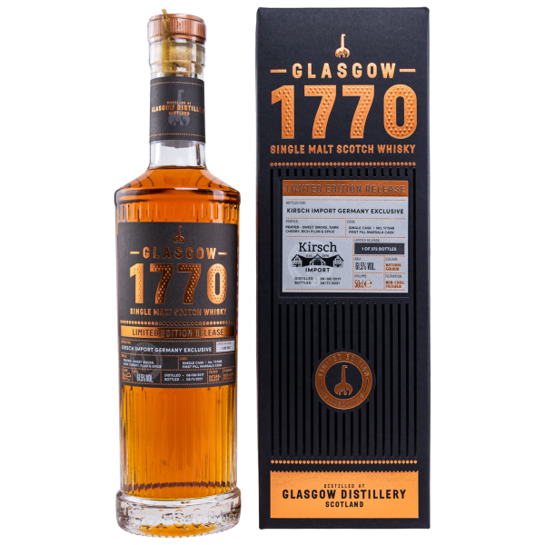 Glasgow 1770 4 Jahre 2017 2021 Marsala Cask #17/548 for Kirsch 61,5% 0,5l