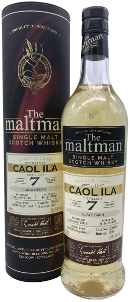 Caol Ila 7 Jahre 2014 2021 Refill Hogshead #300331 The Maltman 54,1% 0,7l