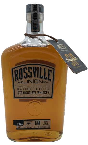 Rossville Union 94 Proof Rye Whiskey 47% 0,7l