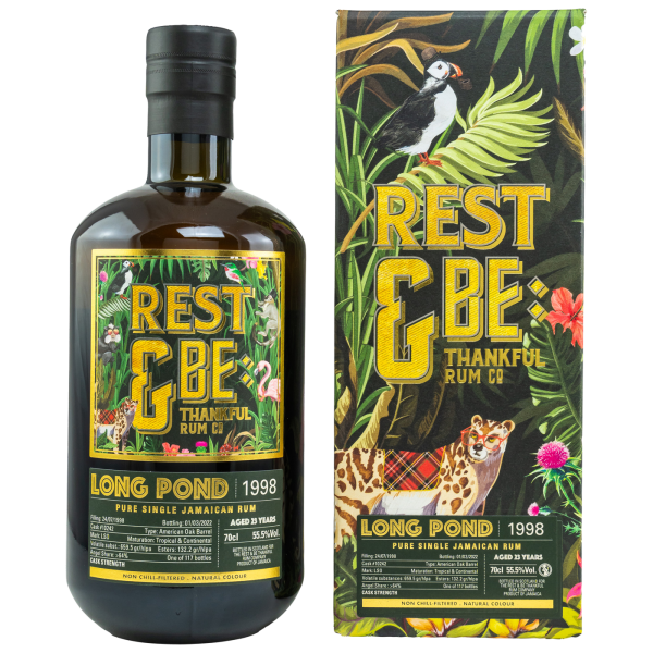 Long Pond 23 Jahre 1998 2022 LSO Single Cask #10242 Rest & Be Thankful 55,5% 0,7l