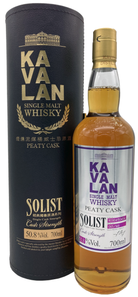 Kavalan Solist Peaty Cask #R090415045A 50,8% 0,7l