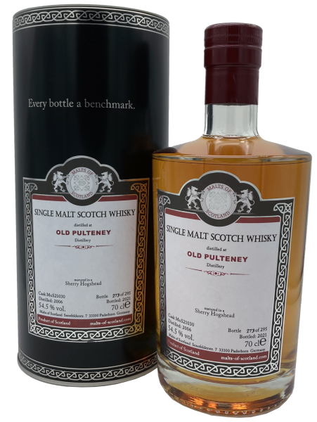 Old Pulteney 2006 2021 Sherry Hogshead #21030 MoS 54,5% 0,7l