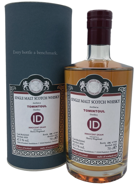 Tomintoul 2010 2021 Sherry Hogshead #21045 MoS 47,5% 0,7l