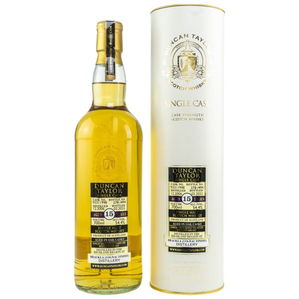 Brackla 15 Jahre 2006 2022 Cognac Finish #93311998 Duncan Taylor 54,4% 0,7l